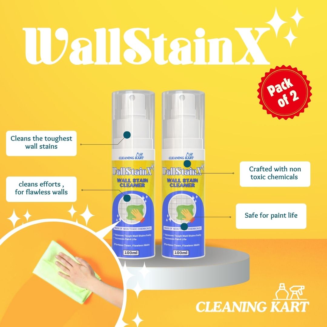 Wall Stain X - Instant Wall Stain Removal Spray For Home | Pack Of 2