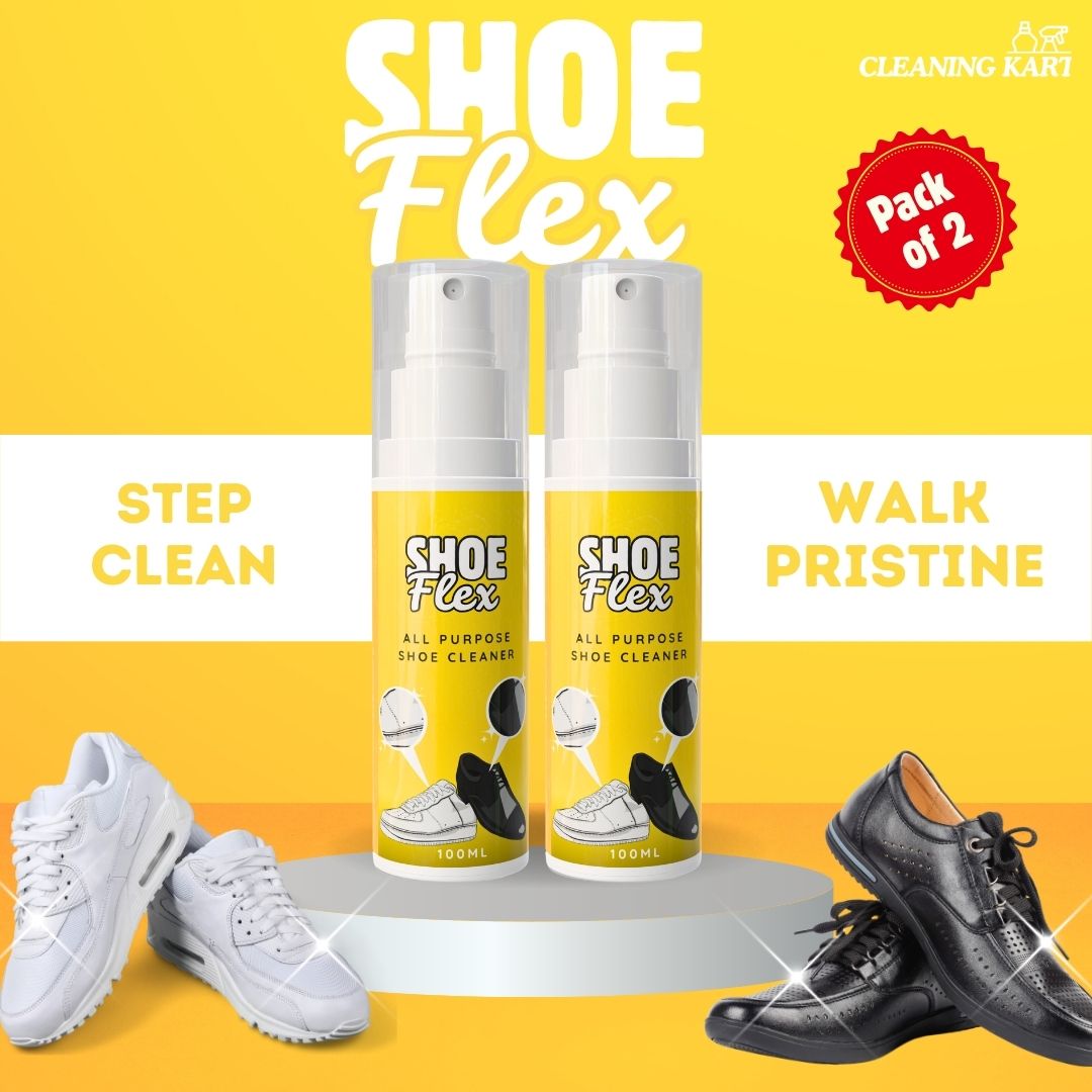 ShoeFlex – Ultimate Shoe Shine & Stain Removal Spray | Pack of 2