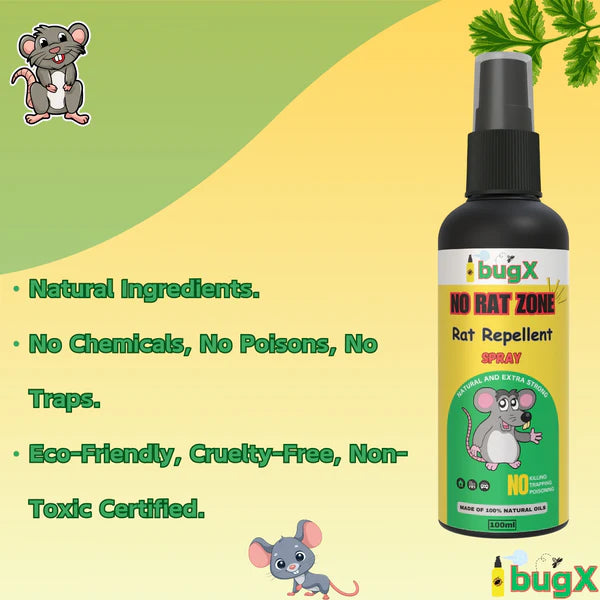 NO RAT ZONE Rat Repellent Spray - Pack of 2