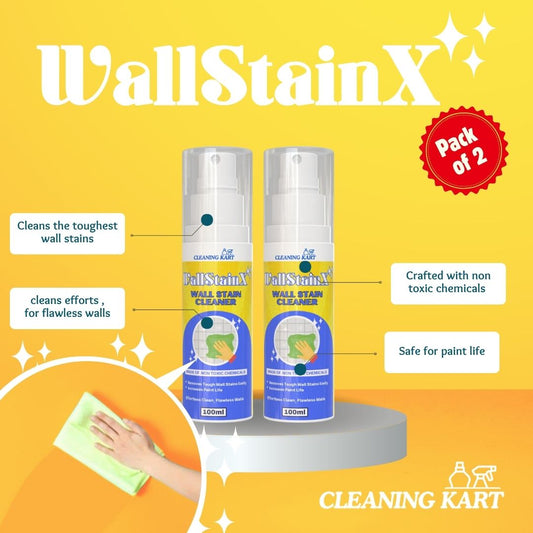 Wall Stain X - Instant Wall Stain Removal Spray For Home | Pack Of 2
