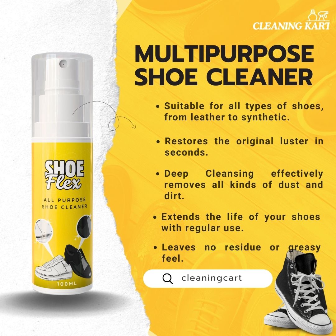 ShoeFlex – Ultimate Shoe Shine & Stain Removal Spray | Pack of 2