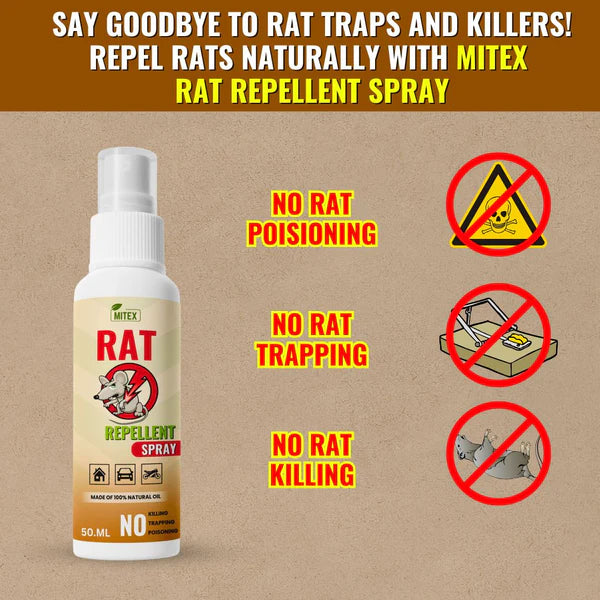 Rat Repellent Spray - Safe, Effective Rat Protection (100 ML)