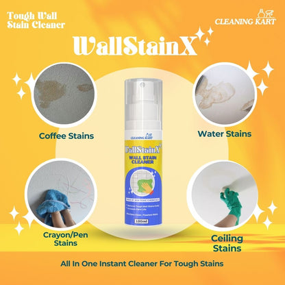 Wall Stain X - Instant Wall Stain Removal Spray For Home | Pack Of 2