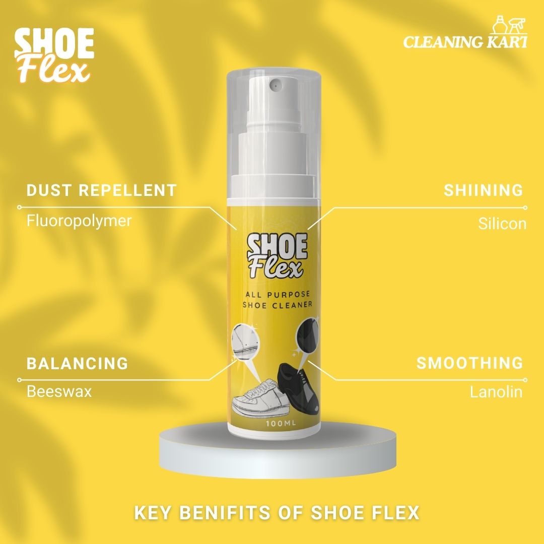 ShoeFlex – Ultimate Shoe Shine & Stain Removal Spray | Pack of 2