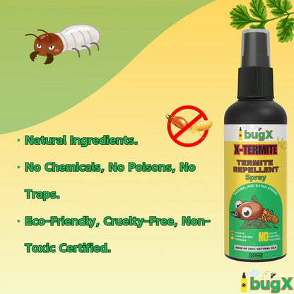 X-TERMITE Termite Repellent Spray | Deemak Spray for Home - Pack of 2
